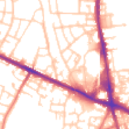 Daytime road noise heatmap for M28 3PY