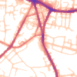 Daytime road noise heatmap for M28 7DG