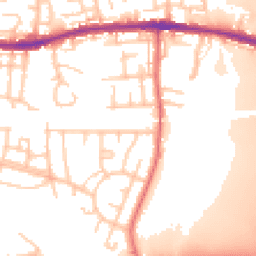 Daytime road noise heatmap for M28 7EW