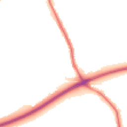 Night-time road noise heatmap for M28 7EX