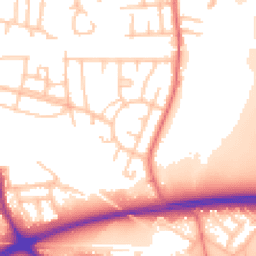 Daytime road noise heatmap for M28 7JW