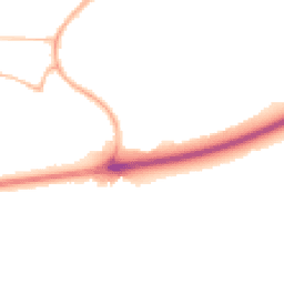 Night-time road noise heatmap for M28 7XH