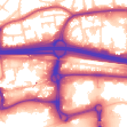 Daytime road noise heatmap for M30 0AG