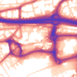 Daytime road noise heatmap for M30 0AN