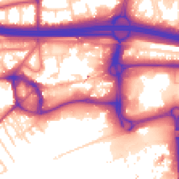 Daytime road noise heatmap for M30 0BB