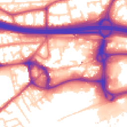 Daytime road noise heatmap for M30 0DA