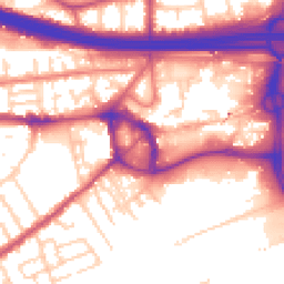 Daytime road noise heatmap for M30 0DD