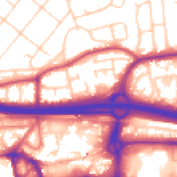 Daytime road noise heatmap for M30 0DG