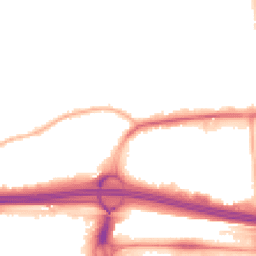 Night-time road noise heatmap for M30 0DJ