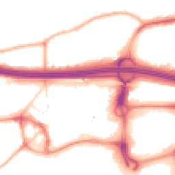 Night-time road noise heatmap for M30 0DL