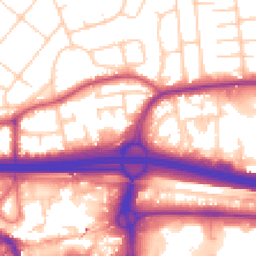 Daytime road noise heatmap for M30 0DP