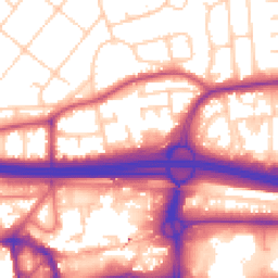 Daytime road noise heatmap for M30 0DS
