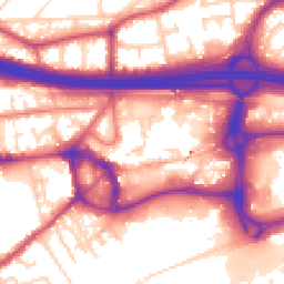 Daytime road noise heatmap for M30 0EA