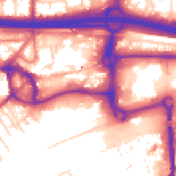 Daytime road noise heatmap for M30 0ED