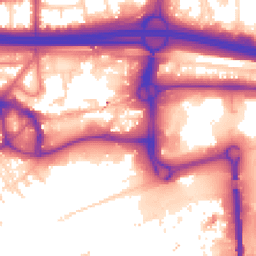 Daytime road noise heatmap for M30 0EE