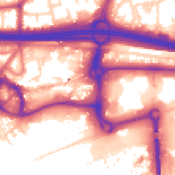Daytime road noise heatmap for M30 0EF