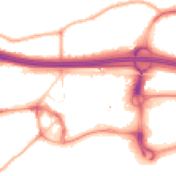 Night-time road noise heatmap for M30 0EH