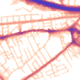Daytime road noise heatmap for M30 0FT