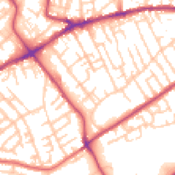 Daytime road noise heatmap for M30 0GB