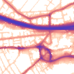 Daytime road noise heatmap for M30 0NB
