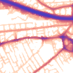 Daytime road noise heatmap for M30 0WA