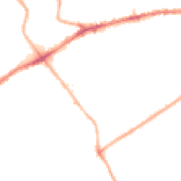 Night-time road noise heatmap for M30 0WW