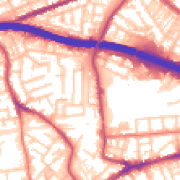 Daytime road noise heatmap for M30 0YE