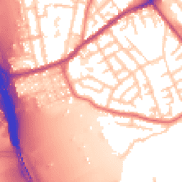 Daytime road noise heatmap for M30 7DG