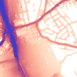 Daytime road noise heatmap for M30 7DZ