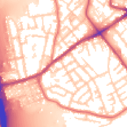 Daytime road noise heatmap for M30 7HE