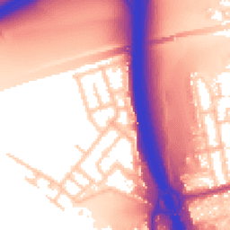 Daytime road noise heatmap for M30 7NX