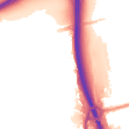 Night-time road noise heatmap for M30 7NX