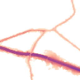 Night-time road noise heatmap for M30 8AF