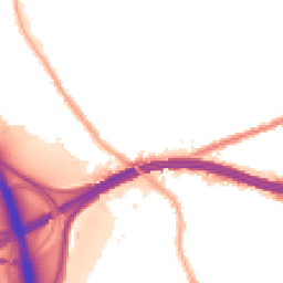 Night-time road noise heatmap for M30 8DL