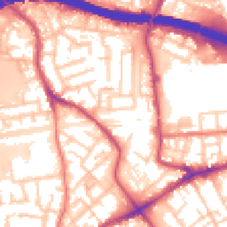 Daytime road noise heatmap for M30 8EJ