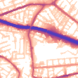 Daytime road noise heatmap for M30 8EQ
