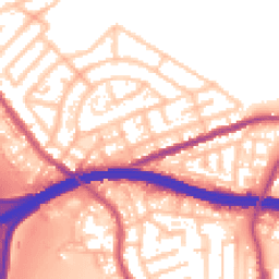 Daytime road noise heatmap for M30 8HA