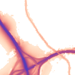 Night-time road noise heatmap for M30 8HR