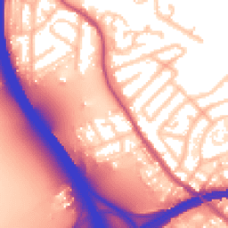 Daytime road noise heatmap for M30 8JL
