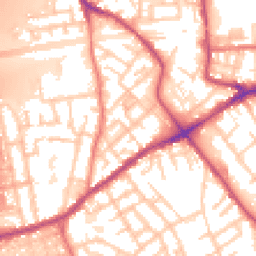 Daytime road noise heatmap for M30 8PZ
