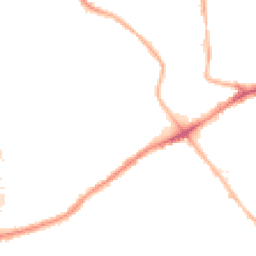 Night-time road noise heatmap for M30 8PZ