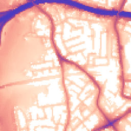 Daytime road noise heatmap for M30 8QR