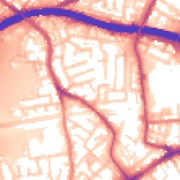Daytime road noise heatmap for M30 8WB