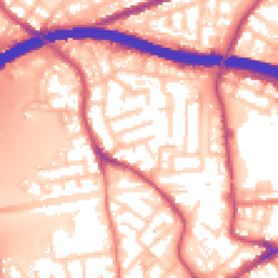 Daytime road noise heatmap for M30 8WD
