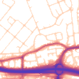 Daytime road noise heatmap for M30 9AN