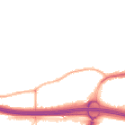 Night-time road noise heatmap for M30 9AN