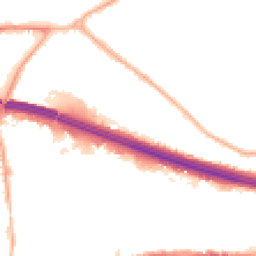 Night-time road noise heatmap for M30 9GH
