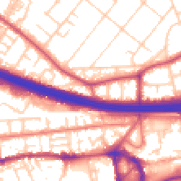 Daytime road noise heatmap for M30 9GW