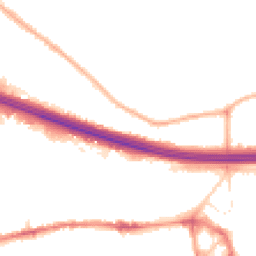 Night-time road noise heatmap for M30 9GZ