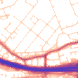 Daytime road noise heatmap for M30 9HE